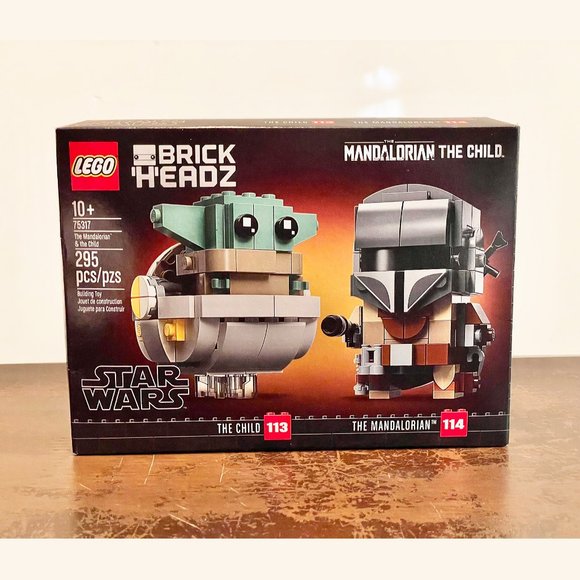 LEGO 75317 The Mandalorian & The Child Baby Yoda Brickheadz NIB Sealed IN HAND - Picture 1 of 12